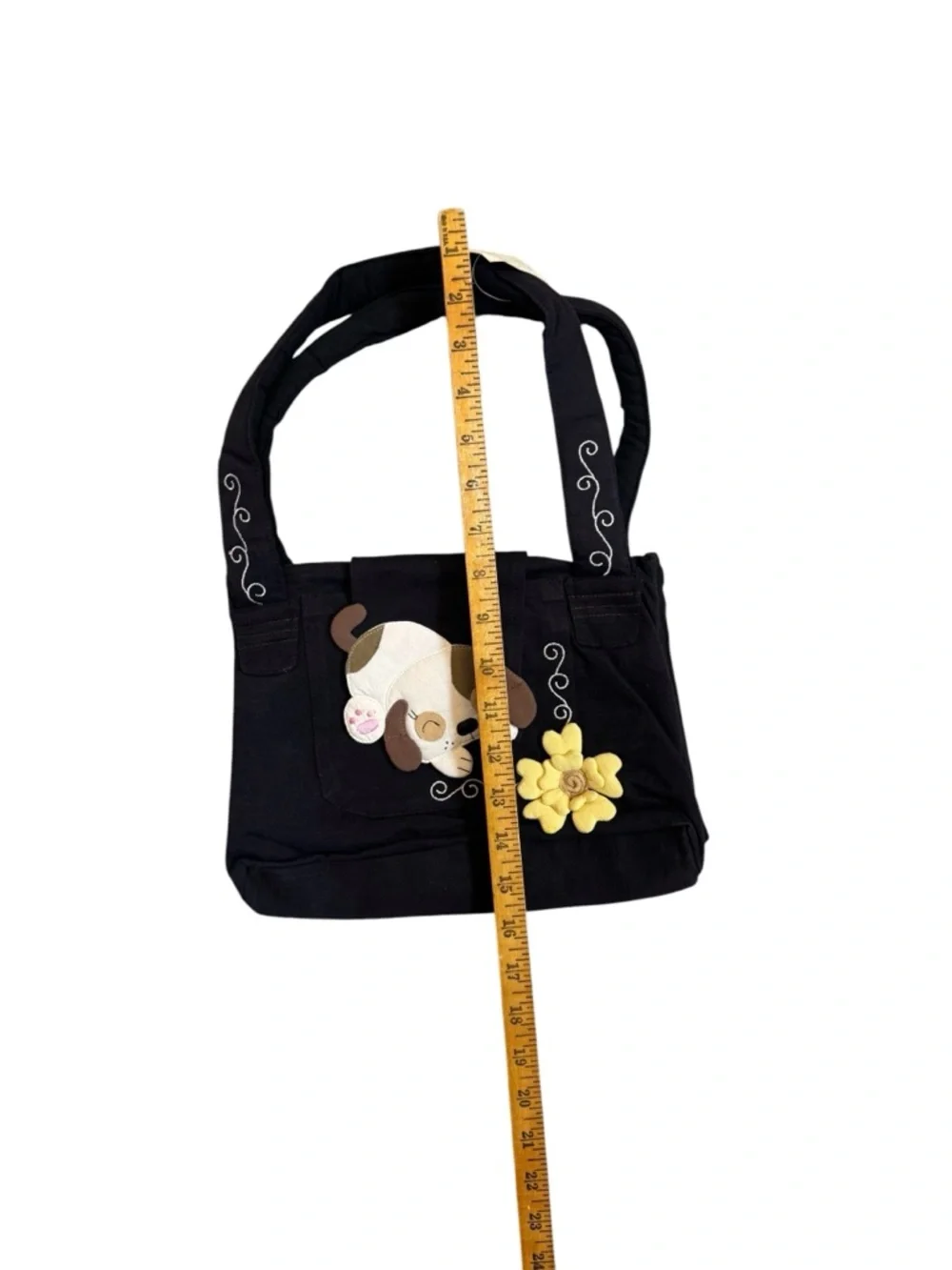 Denim Dog Purse Bag NWT Cute Black Crocodile Creek